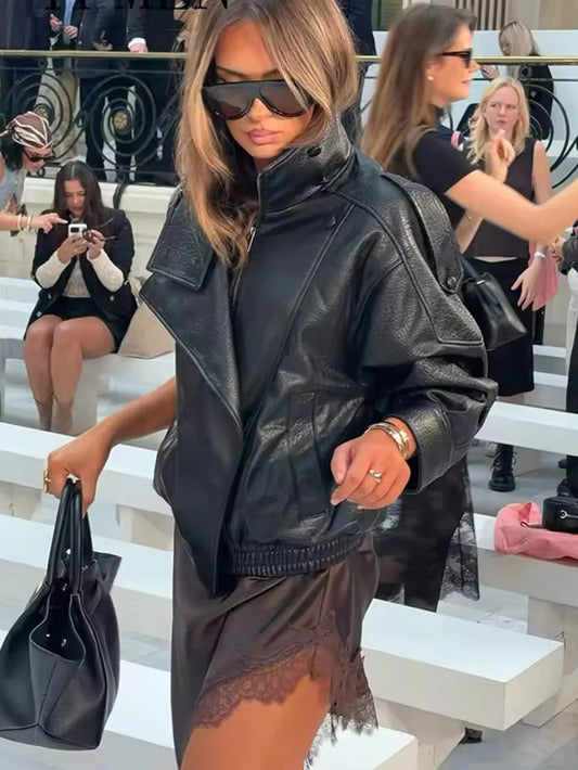 Chic Black Leather Jacket