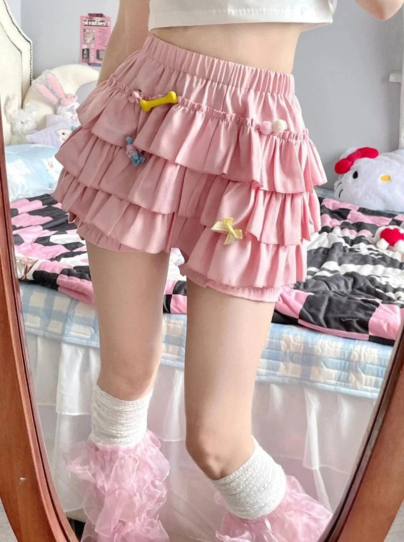 Y2K Ruffles Mini Skirt