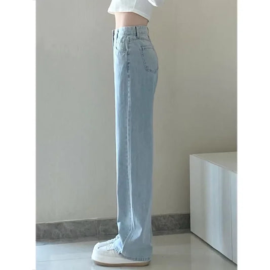 Vintage Straight Leg Denim Trousers