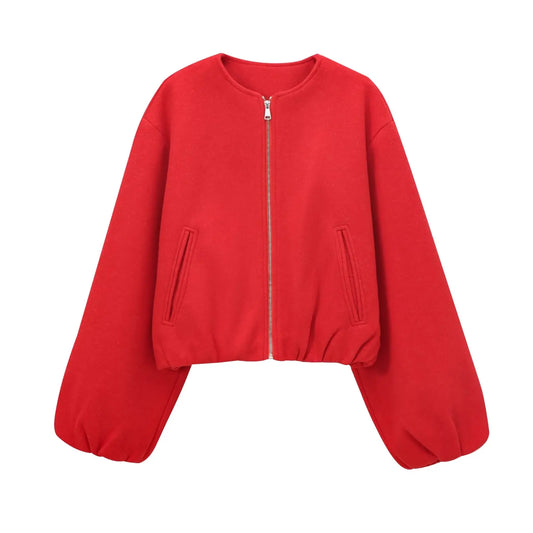 Mujer Black Bomber Jackets
