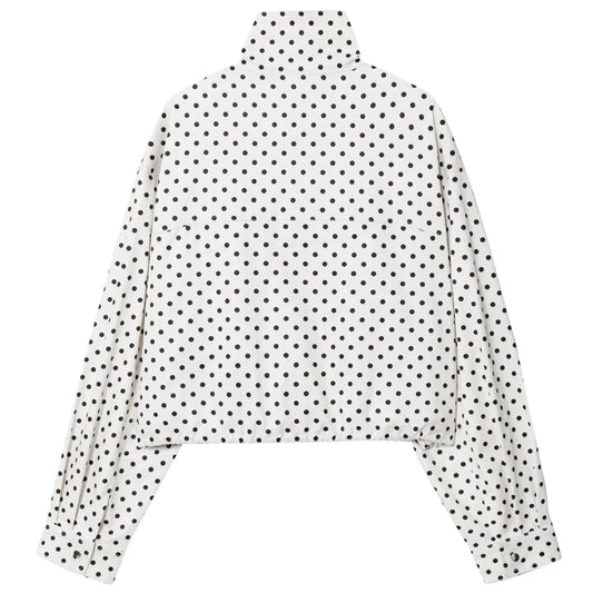 Polka Dot Bomber Jacket