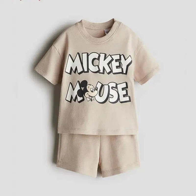 Cartoon Tshirt+shorts Two Shorts