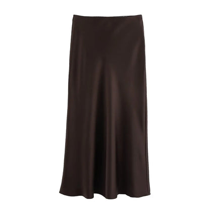Kondala Vintage Satin Skirts