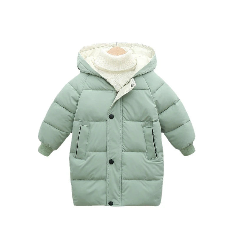 Kids Cotton-Padded Parka Coat