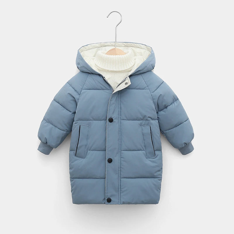 Kids Cotton-Padded Parka Coat