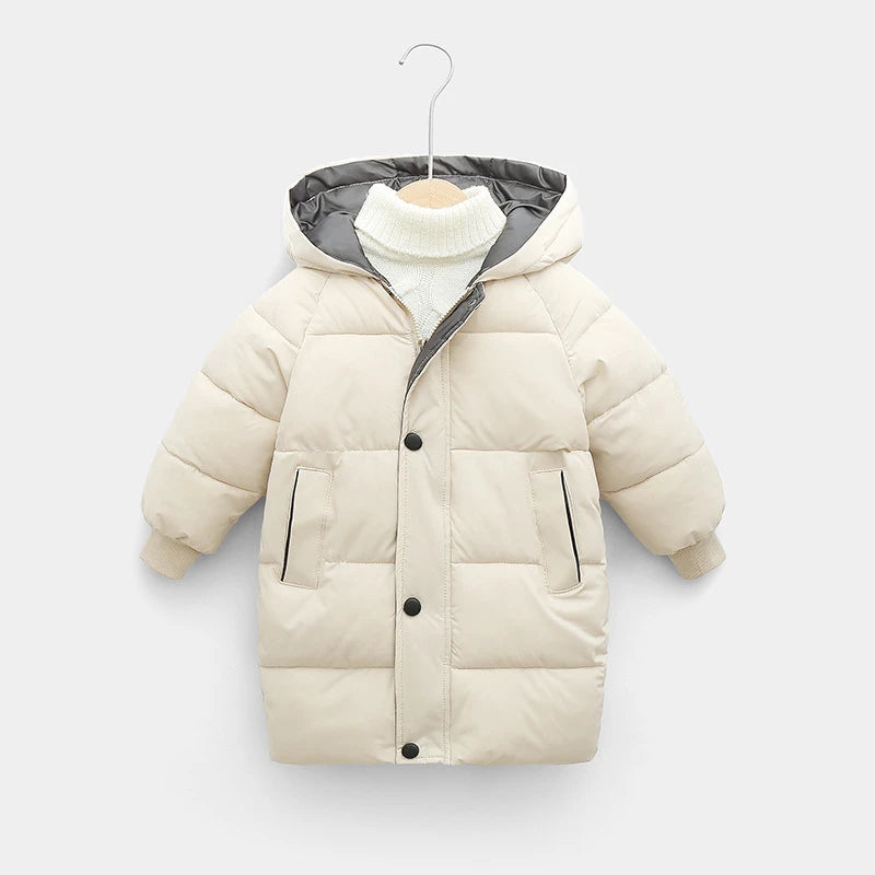 Kids Cotton-Padded Parka Coat