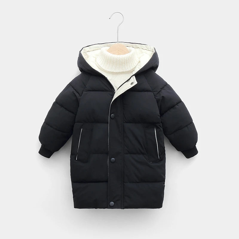 Kids Cotton-Padded Parka Coat