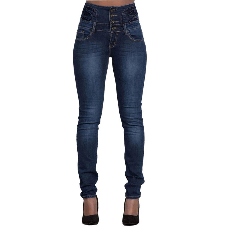Black High Waist Skinny Mom Jeans