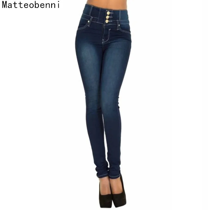 Black High Waist Skinny Mom Jeans