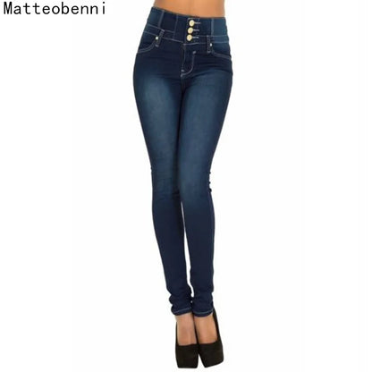 Black High Waist Skinny Mom Jeans
