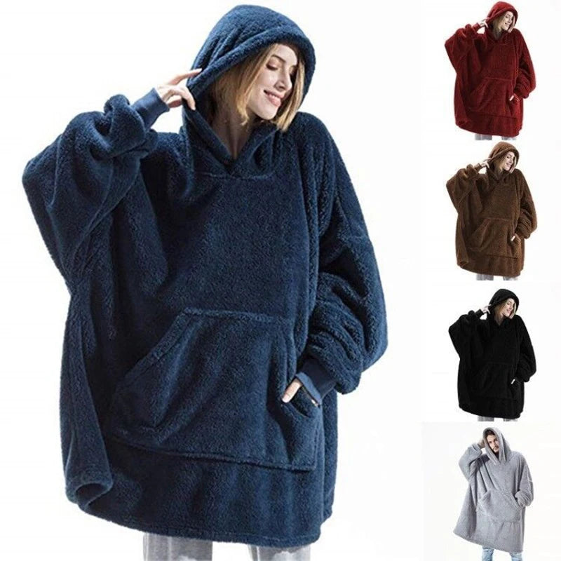 Double-Faced Fleece Hoodie