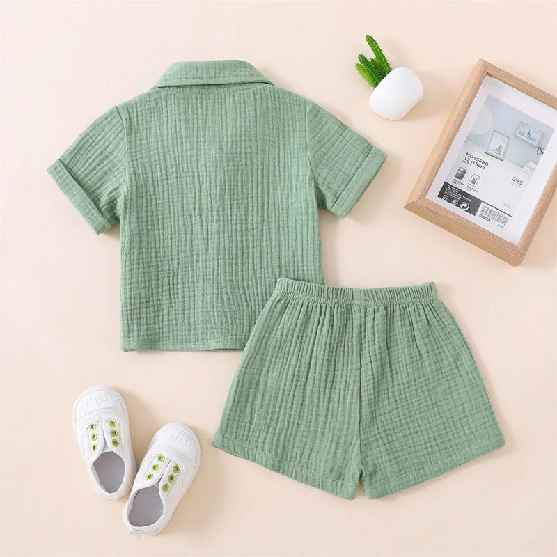 Baby Solid Two-Piece Set