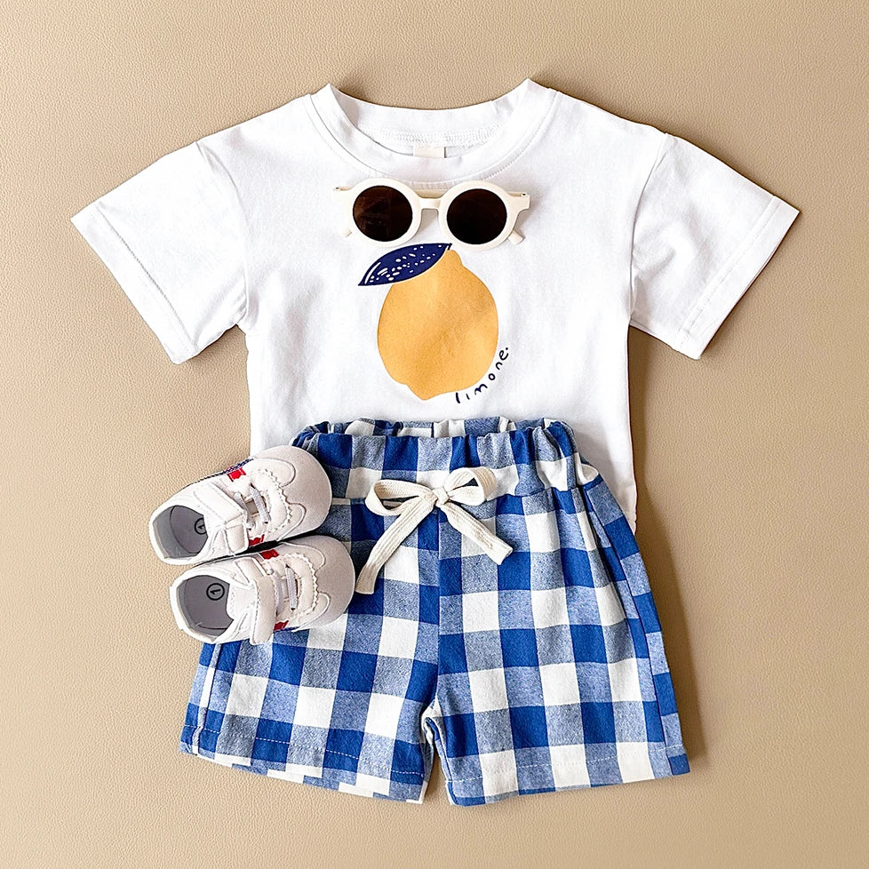 Baby Lemon Print Beach Set