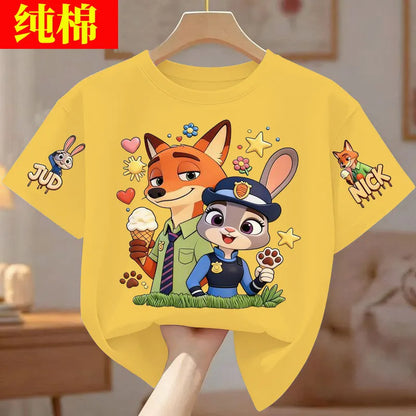 Children's Cotton Short-Sleeved Summer