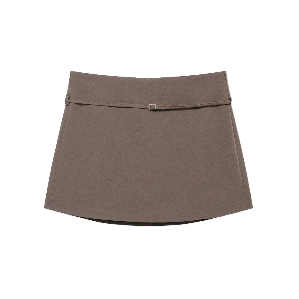Solid Color Skort Belt