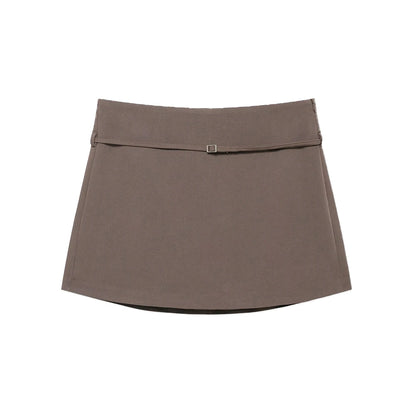 Solid Color Skort Belt