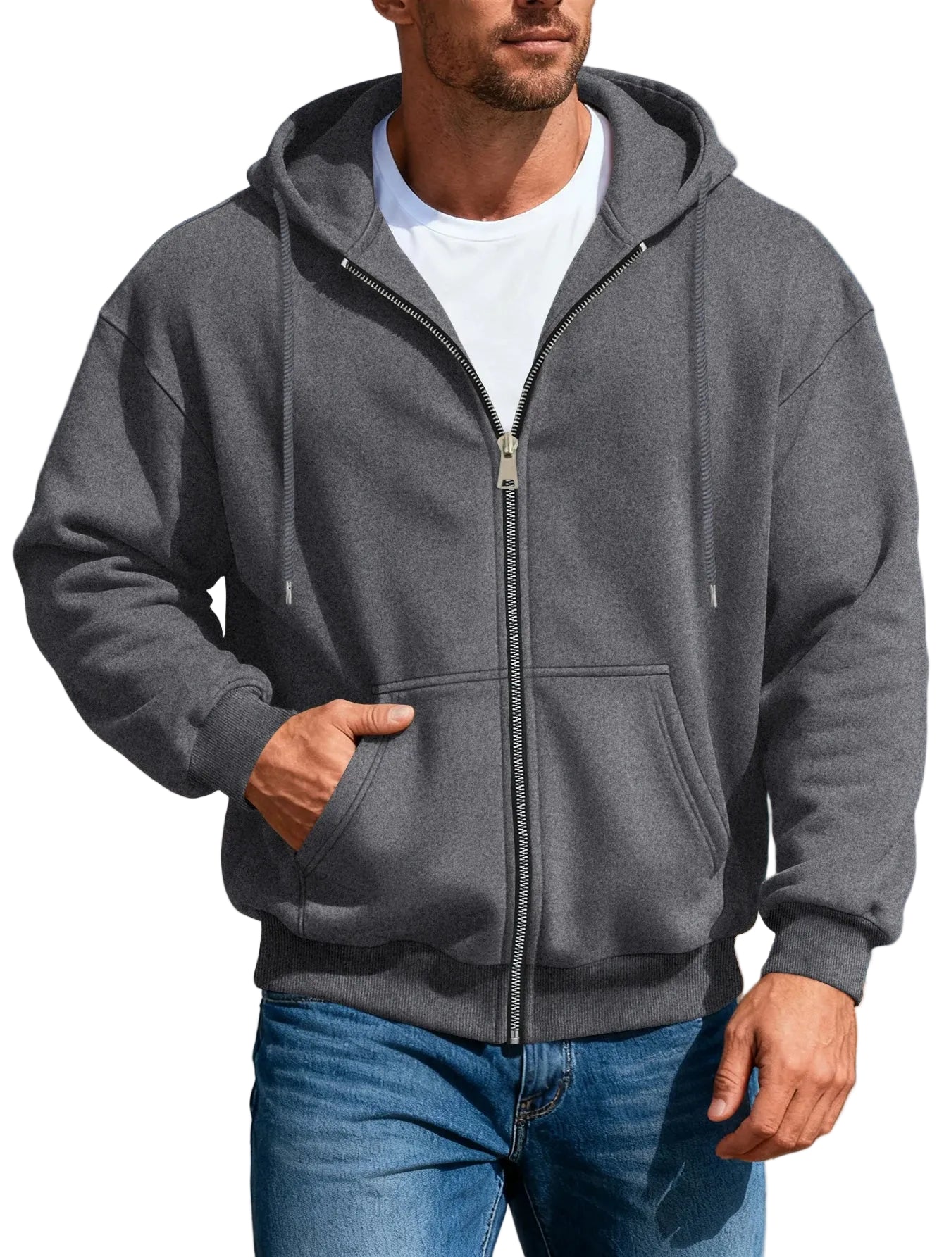 Men's Comfortable Fleece Zipper