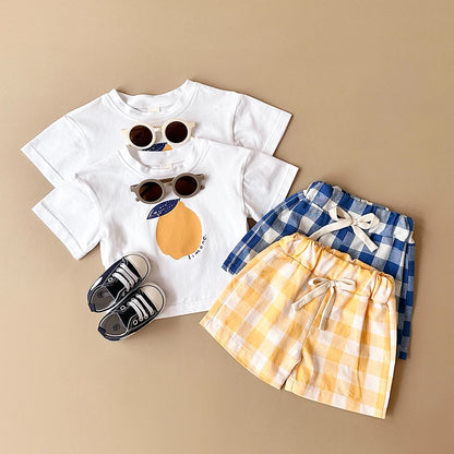Baby Lemon Print Beach Set