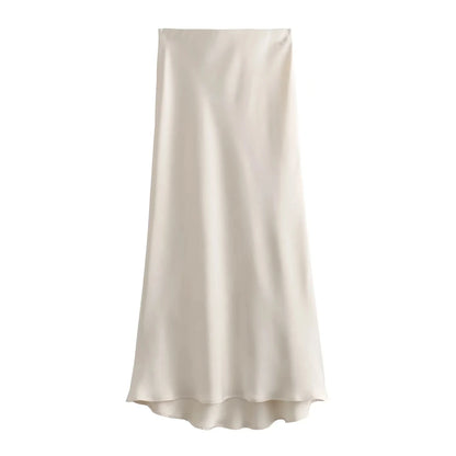 Kondala Vintage Satin Skirts