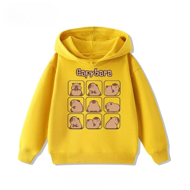 Kids Capybara Print Hoodie
