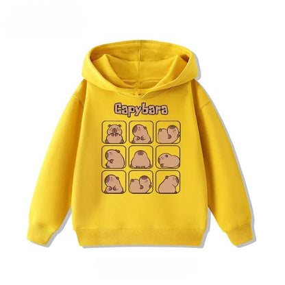 Kids Capybara Print Hoodie