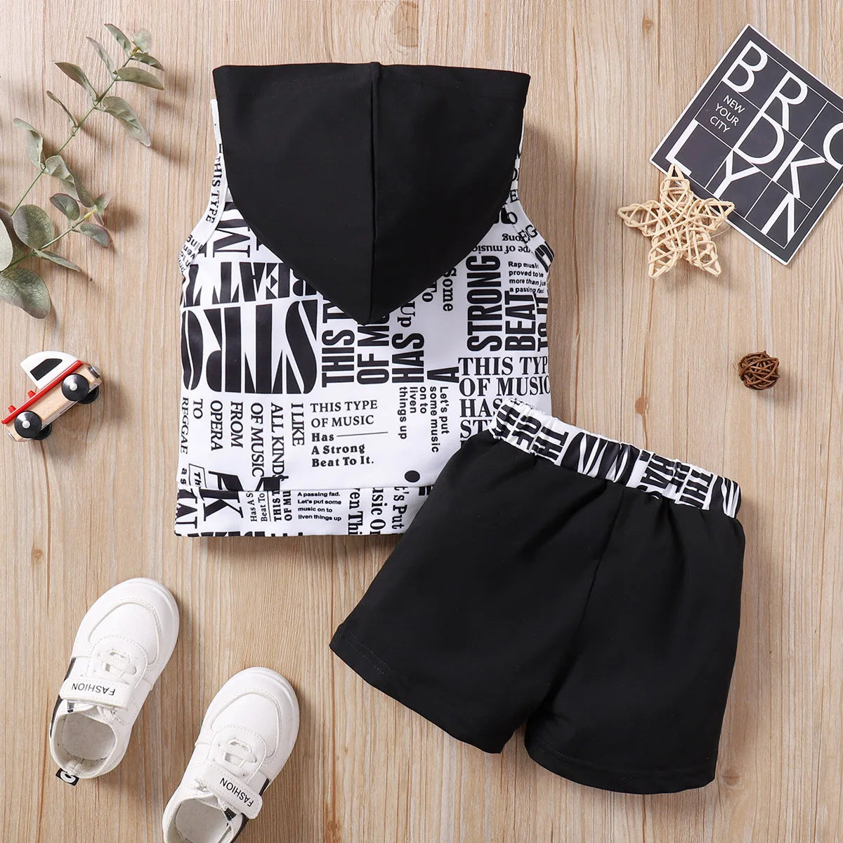 Baby Boy Hoodie and Shorts Set