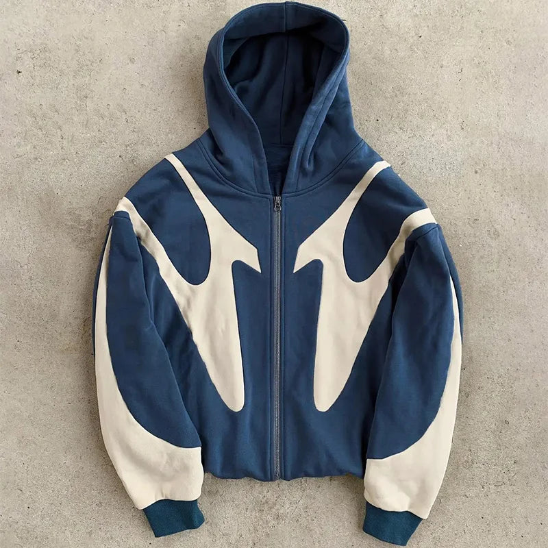 Retro Letter Pattern Hoodie