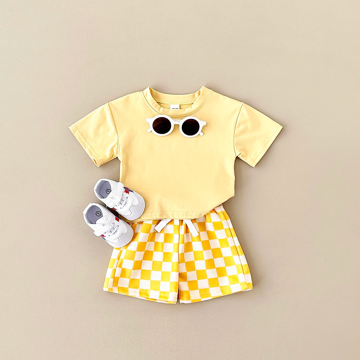 Baby Plaid Shorts Set