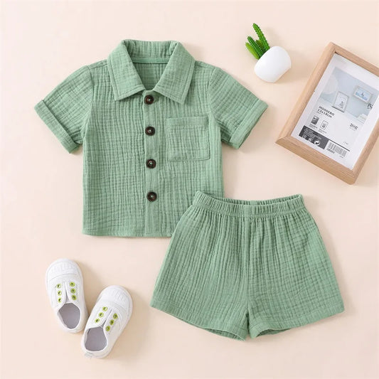 Baby Solid Two-Piece Set