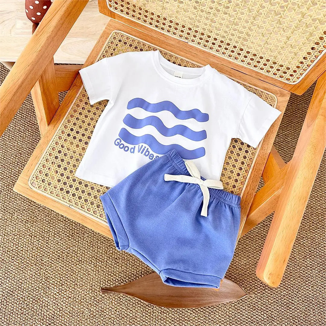 Baby Sunflower Print Shorts Set