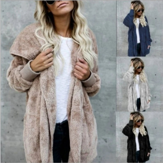 Double Fleece Hooded Jacket