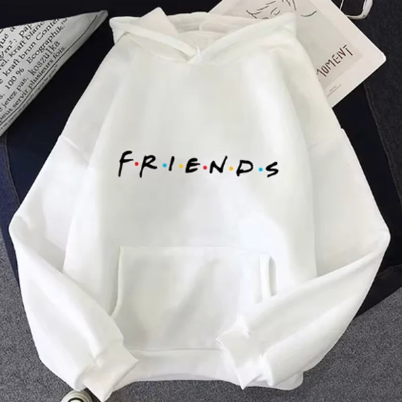 Friends Print Hoodie Pullover