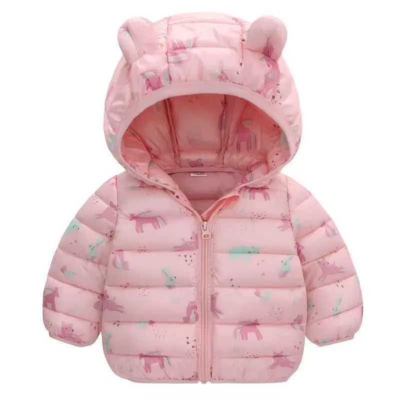 Kids Cotton-Padded Parka Coat