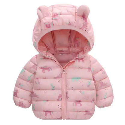 Kids Cotton-Padded Parka Coat