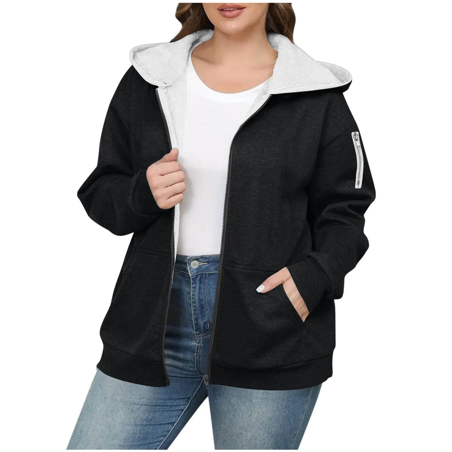 Basic Solid Color Hoodie
