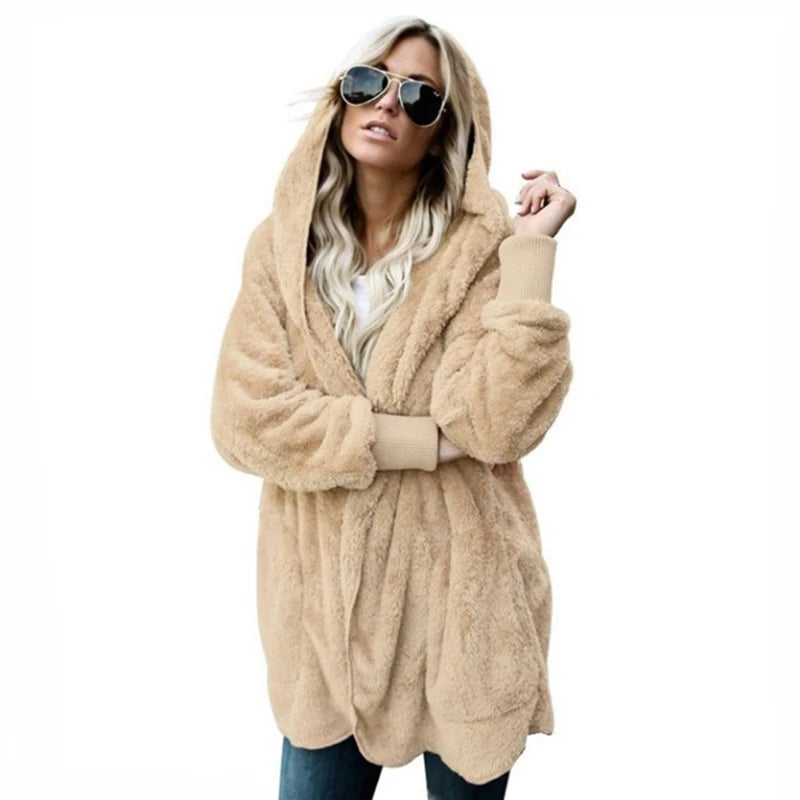 Double Fleece Hooded Jacket