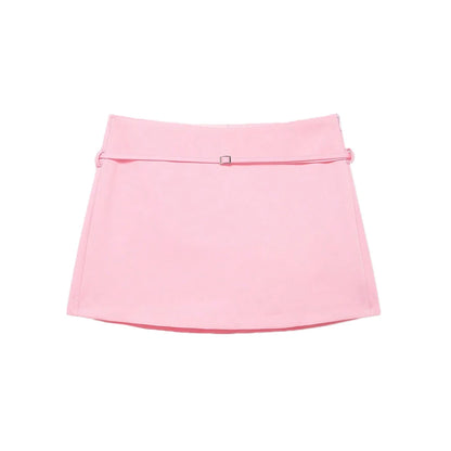 Solid Color Skort Belt