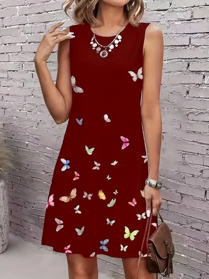Butterfly Floral Print Top
