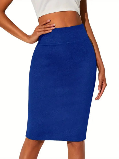 Solid Color High-Waisted Tight