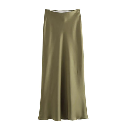 Kondala Vintage Satin Skirts