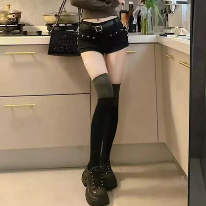 Y2K Low Waist Denim Shorts