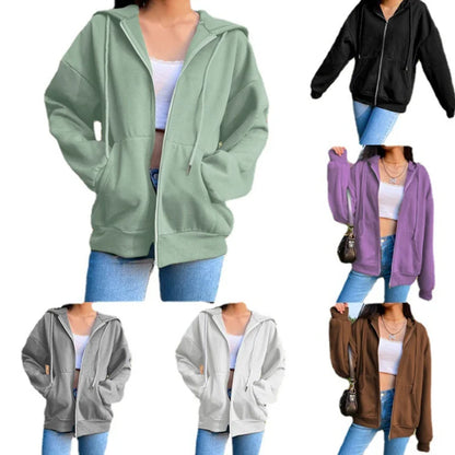 Solid Color Korean Fashion Hoodie