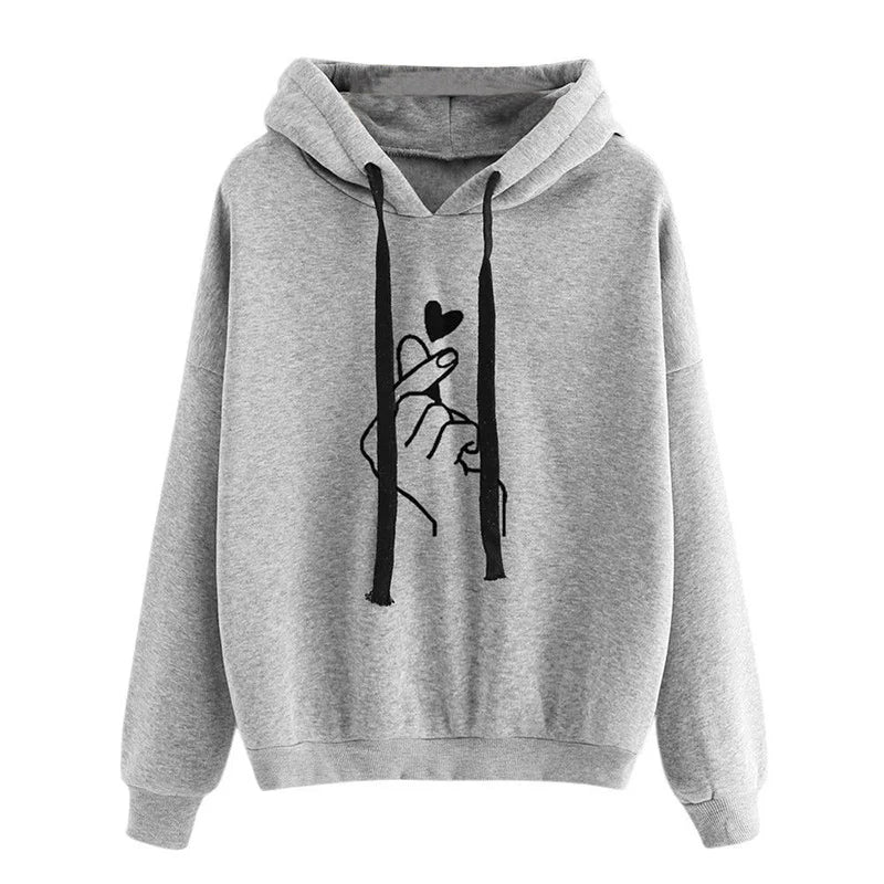 Fleece Hoodie Korean Fashion Drawstring