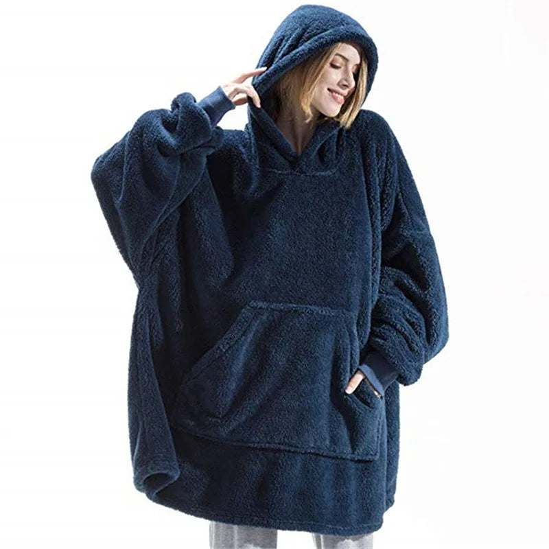 Double-Faced Fleece Hoodie