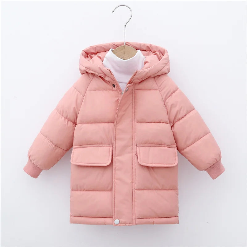 Kids Cotton-Padded Parka Coat