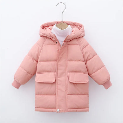 Kids Cotton-Padded Parka Coat