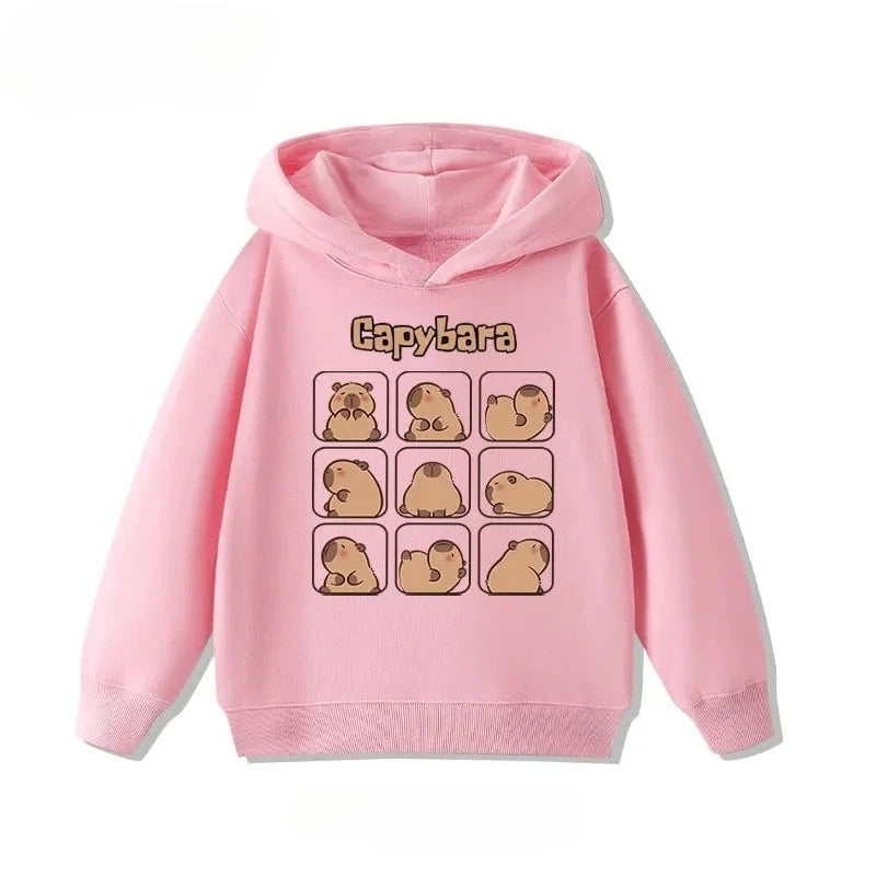 Kids Capybara Print Hoodie
