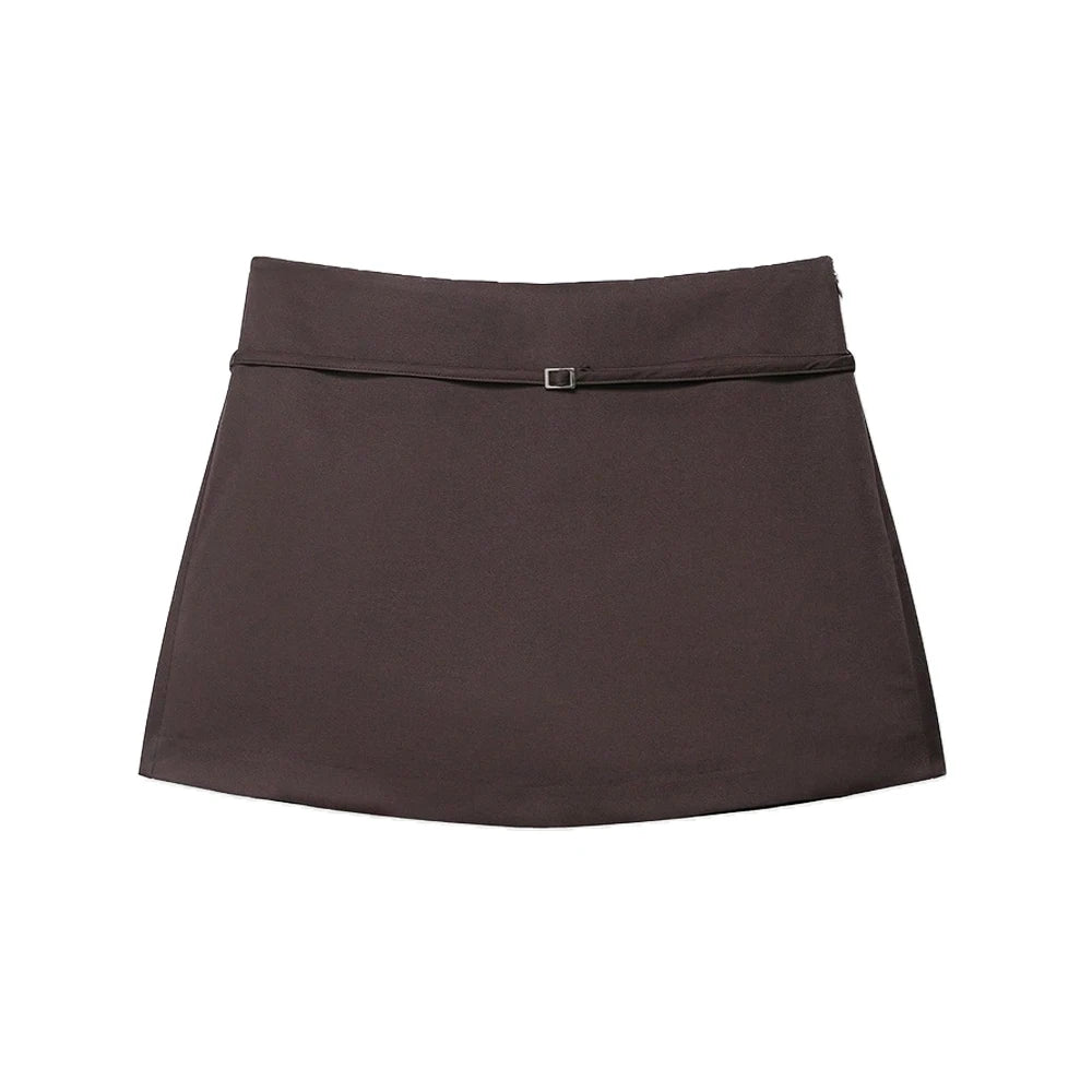 Solid Color Skort Belt