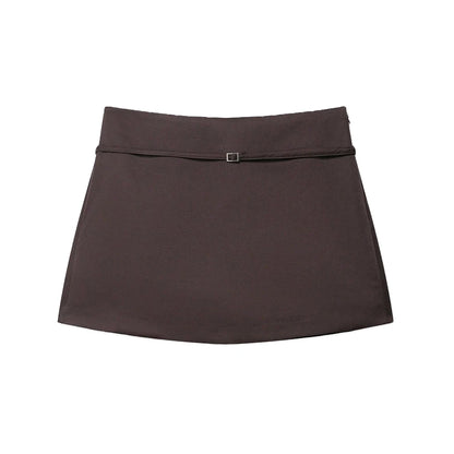 Solid Color Skort Belt