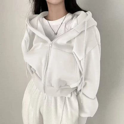 Casual Streetwear Zip Hoodie